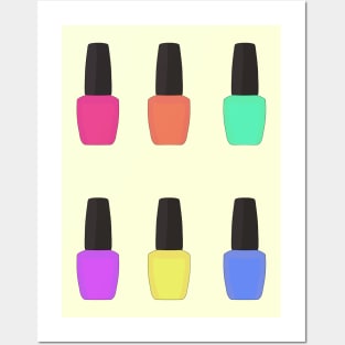 Nail Polish Bottle Pattern Posters and Art